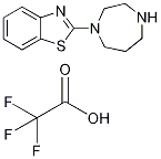2-(1,4-二氮杂环庚烷-1-基)-1,3-苯并噻唑三氟乙酸酯, 1185033-39-9, 结构式