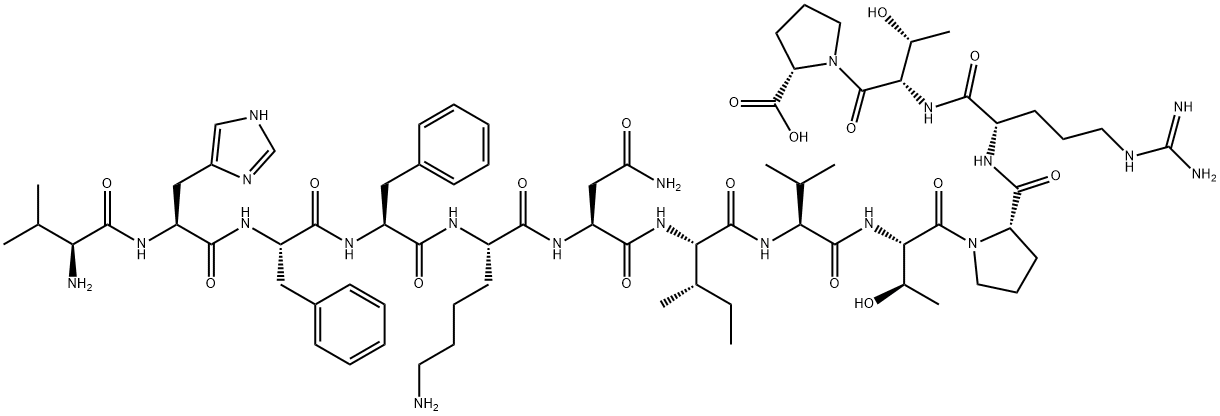 VAL-HIS-PHE-PHE-LYS-ASN-ILE-VAL-THR-PRO-ARG-THR-PRO,118506-26-6,结构式