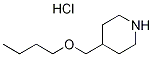4-(Butoxymethyl)piperidine hydrochloride Structure