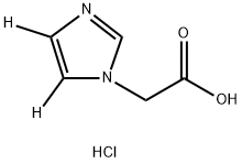Imidazol-1-yl-acetic Acid-D2 Hydrochloride Struktur
