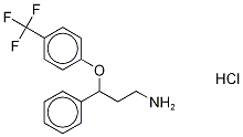 (±)‐ノルフルオキセチン‐D5塩酸塩 化学構造式