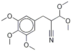 3,4,5-TRIMETHOXY-D9-2'-CYANO-DI-HYDROCINNAMALDEHYDE DIMETHYLACETAL Struktur