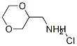 (1,4-ジオキサン-2-イルメチル)アミン塩酸塩 化学構造式