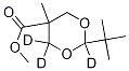 2-tert-Butyl-5-methyl-1,3-dioxane-5-carboxylic Acid Methyl Ester-d3 Structure