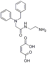 N-(2-氨乙基)-2-(N-苄基-苯胺基)-乙酰胺顺丁烯二酸盐, 1185241-40-0, 结构式