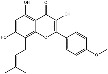 去水淫羊藿黄素 结构式