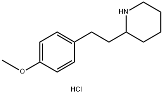 2-[2-(4-Methoxy-phenyl)-ethyl]-piperidinehydrochloride Struktur