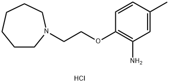 2-(2-Azepan-1-yl-ethoxy)-5-methyl-phenylaminedihydrochloride 化学構造式