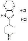 2-哌啶-4-基-1H-吡咯并[2,3-B]吡啶二盐酸盐, 1185295-25-3, 结构式