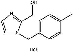 [1-(4-methylbenzyl)-1H-imidazol-2-yl]methanol hydrochloride Structure