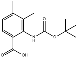 Boc-2-amino-3,4-dimethylbenzoic acid Structure