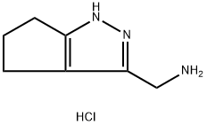 (1,4,5,6-tetrahydrocyclopenta[c]pyrazol-3-ylmethyl)amine hydrochloride Struktur