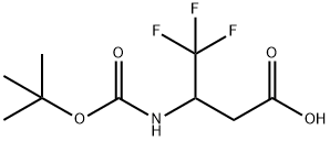 (R,S)-Boc-3-amino-4,4,4-trifluoro-butyric acid Struktur