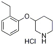 2-Ethylphenyl 3-piperidinyl ether hydrochloride Struktur