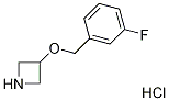 3-[(3-fluorobenzyl)oxy]azetidine hydrochloride Struktur