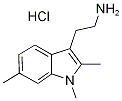 [2-(1,2,6-trimethyl-1H-indol-3-yl)ethyl]amine hydrochloride Structure