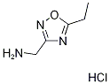 (5-ethyl-1,2,4-oxadiazol-3-yl)methylamine hydrochloride Structure