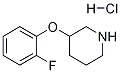 3-(2-FLUOROPHENOXY)PIPERIDINE HYDROCHLORIDE Structure