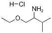 1-エトキシ-3-メチル-2-ブタンアミン塩酸塩 化学構造式