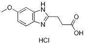 3-(6-Methoxy-1H-benzoimidazol-2-yl)-propionic acid hydrochloride Structure