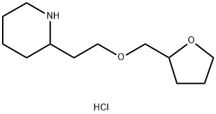 2-[2-(TETRAHYDRO-2-FURANYLMETHOXY)ETHYL]PIPERIDINE HYDROCHLORIDE|2-(2-((四氢呋喃-2-基)甲氧基)乙基)哌啶盐酸盐
