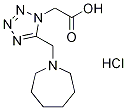 [5-(azepan-1-ylmethyl)-1H-tetrazol-1-yl]acetic acid hydrochloride Structure
