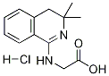 (3,3-DIMETHYL-3,4-DIHYDRO-ISOQUINOLIN-1-YLAMINO)-ACETIC ACID HYDROCHLORIDE Structure