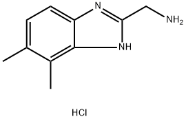 (4,5-dimethyl-1H-benzimidazol-2-yl)methylamine hydrochloride Structure