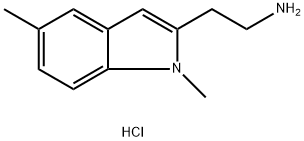 [2-(1,5-dimethyl-1H-indol-2-yl)ethyl]amine hydrochloride Struktur