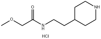 2-Methoxy-N-(2-piperidin-4-yl-ethyl)-acetamidehydrochloride Struktur