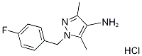 1-(4-Fluoro-benzyl)-3,5-dimethyl-1H-pyrazol-4-ylamine hydrochloride Struktur