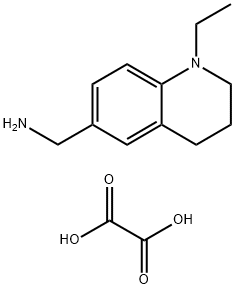 C-(1-Ethyl-1,2,3,4-tetrahydro-quinolin-6-yl)-methylamine oxalate Structure