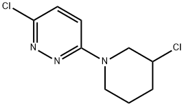 3-氯-6-(3-氯-1-哌啶基)哒嗪,1185310-37-5,结构式