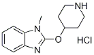 1-甲基-2-(4-哌啶基氧基)-1H-苯并咪唑盐酸盐, 1185311-04-9, 结构式