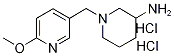 1-(6-Methoxy-pyridin-3-ylMethyl)-piperidin-3-ylaMine dihydrochloride, 98+% C12H21Cl2N3O, MW: 294.22 Structure