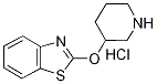 2-(Piperidin-3-yloxy)-benzothiazole hydrochloride, 98+% C12H15ClN2OS, MW: 270.78 Structure