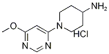 1-(6-Methoxy-pyriMidin-4-yl)-piperidin-4-ylaMine hydrochloride, 98+% C10H17ClN4O, MW: 244.73 Struktur