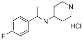 [1-(4-Fluoro-phenyl)-ethyl]-piperidin-4-yl-aMine hydrochloride, 98+% C13H20ClFN2, MW: 258.77 Struktur