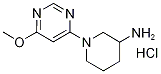 1-(6-Methoxy-pyriMidin-4-yl)-piperidin-3-ylaMine hydrochloride, 98+% C10H17ClN4O, MW: 244.73 Structure