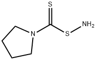 1-Pyrrolidinecarbodithioic acid, azanyl ester Structure