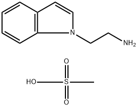 2-(1H-indol-1-yl)ethanaMine Methanesulfonate 结构式