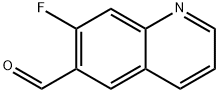 7-フルオロキノリン-6-カルブアルデヒド 化学構造式
