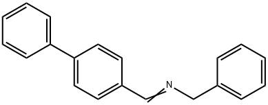 N-(4-フェニルベンジリデン)ベンジルアミン 化学構造式