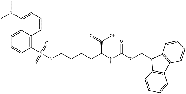 FMOC-L-LYS(DANSYL)-OH Structure