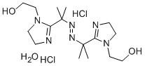 2,2'-AZOBIS[2-[1-(2-HYDROXYETHYL)-2-IMIDAZOLIN-2-YL]PROPANE] DIHYDROCHLORIDE MONOHYDRATE Structure