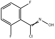 2,6-DIFLUORO-N-HYDROXYBENZENECARBOXIMIDOYL CHLORIDE, 118591-69-8, 结构式