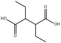 2,3-ジエチルこはく酸 化学構造式
