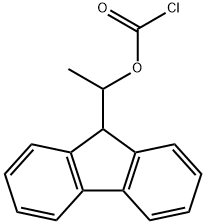 (+)-1-(9-FLUORENYL)ETHYL CHLOROFORMATE 化学構造式