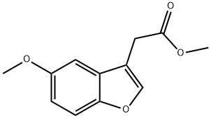 3-Benzofuranacetic acid, 5-Methoxy-, Methyl ester Struktur