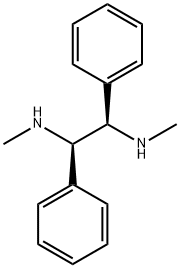 (1R,2R)-(+)-N,N′-ジメチル-1,2-ジフェニル-1,2-エタンジアミン 化学構造式